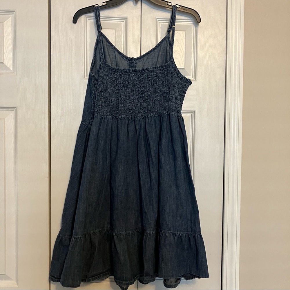 Universal Thread Target XL Denim Blue Jean Button Front Midi Dress - Picture 3 of 4